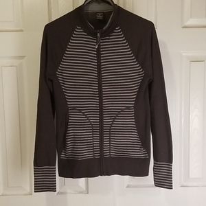 REI Striped Zip-Up Track Jacket - M